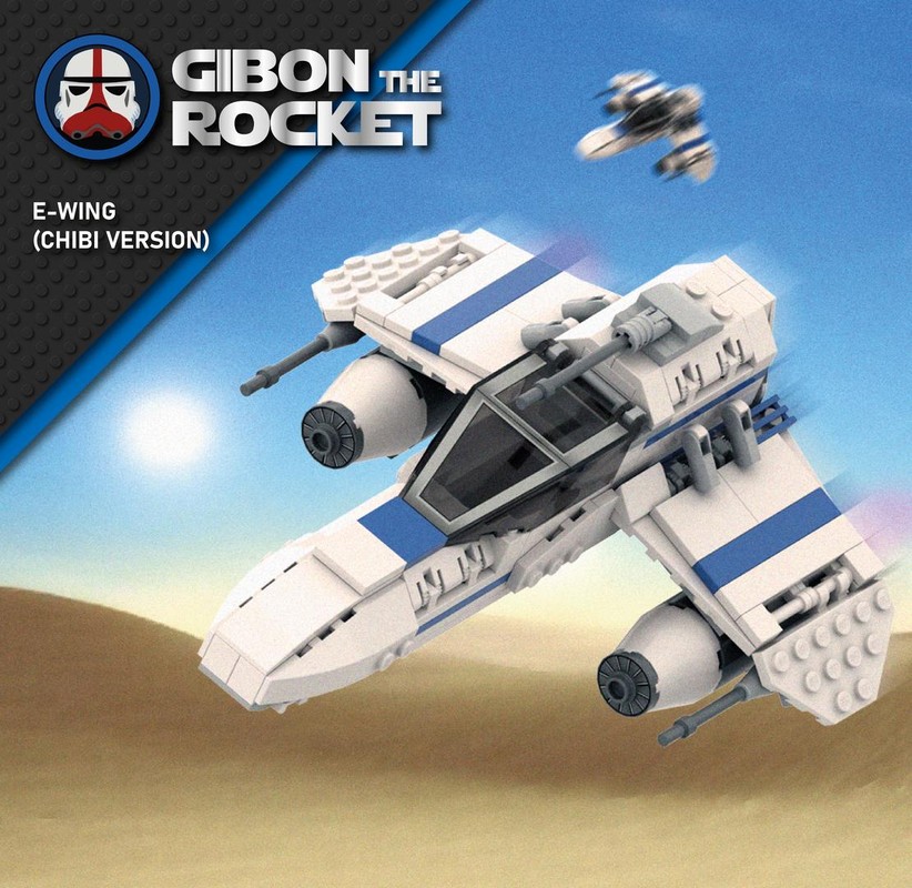 Lego E-Wing (Chibi version)