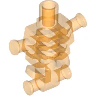 Torso Skeleton, Angular Rib Cage, Plain / Trans-Orange