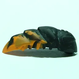 Large Figure Accessory, Rahkshi Kraata Stage 1 with Marbled Orange Tail Pattern / Black
