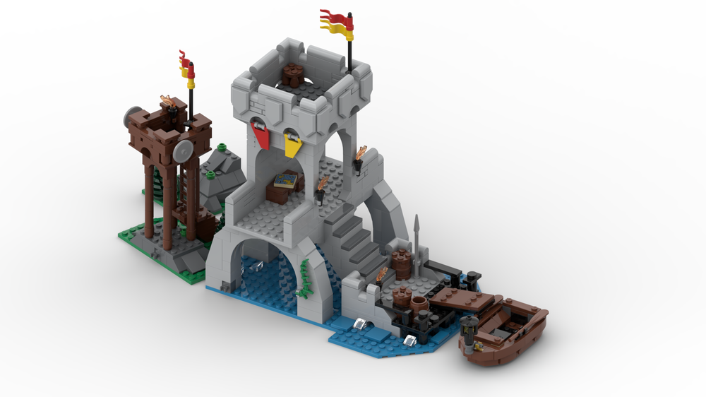Lego Lion Kinghts Castle Bridge Expansion