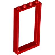 Lego Door Frame 1 x 4 x 6 Type 2 / Red