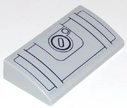 Slope, Curved 2 x 4 x 2/3 with Bottom Tubes with Fuel Tank and Filler Cap Pattern (Sticker) - Set 60111