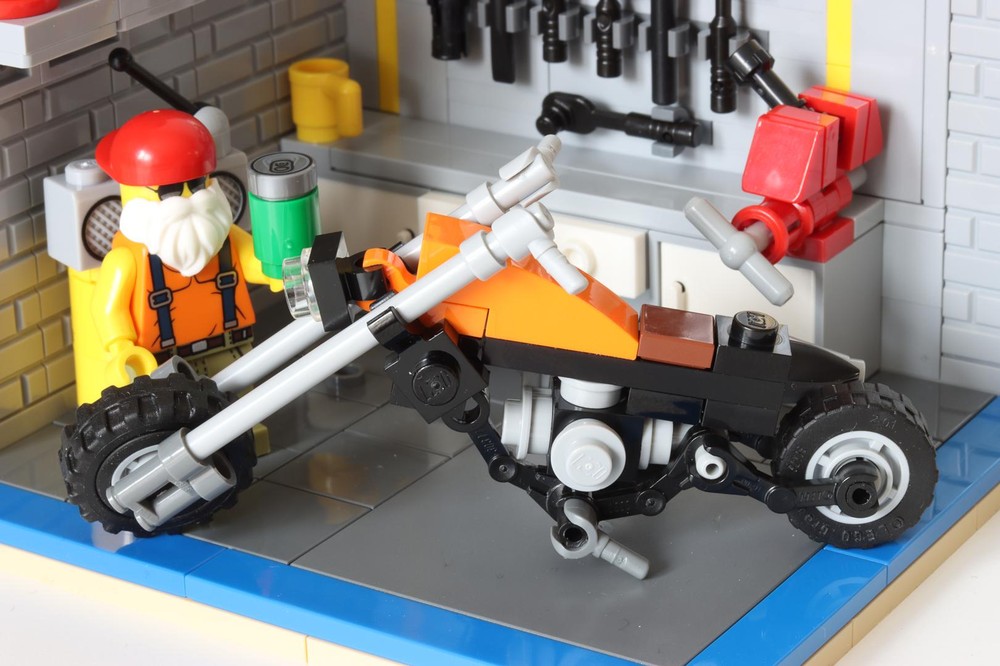 Lego Minifig Scale Custom Chopper