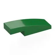 Brick Curved 3 x 1 x 2/3 / Green