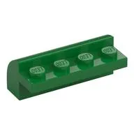 Brick Curved 2 x 4 x 1 1/3 / Green
