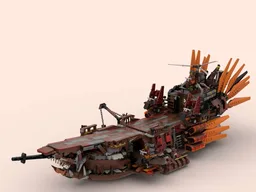 Steampunk Pirate Aircraft Carrier "The Punk Shark"