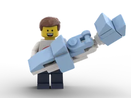 Minifig scale Blåhaj