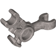 Lego Hero Factory Minifigure Arm [2 Clips at 90°] / Flat Silver