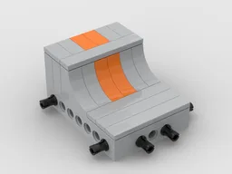modular skatepark quarter pipe