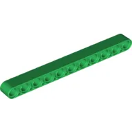 Technic Beam 1 x 11 Thick / Green