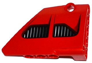 Lego Technic, Panel Fairing #14 Large Short Smooth, Side B with 2 Air Intakes Pattern (Sticker) - Set 8070