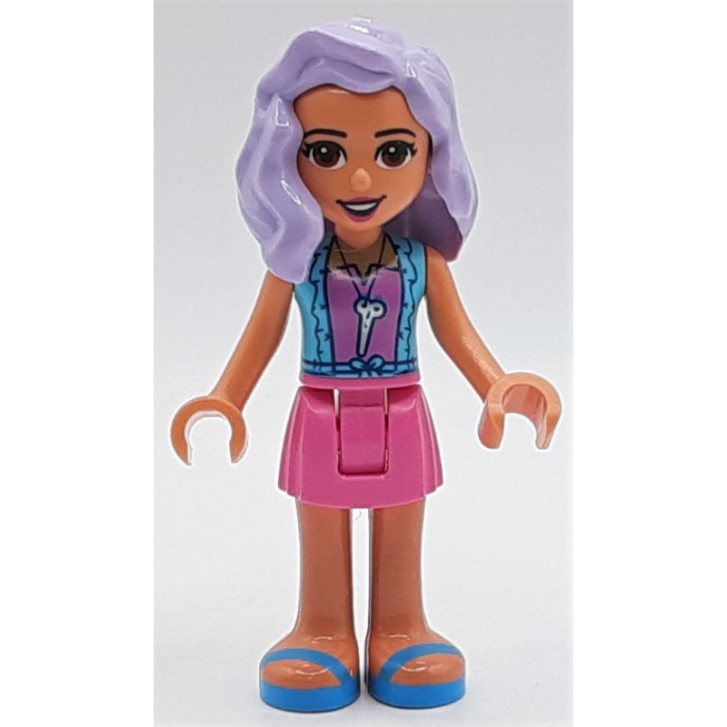 Lego Nina - Medium Azure Jacket, Dark Pink Skirt