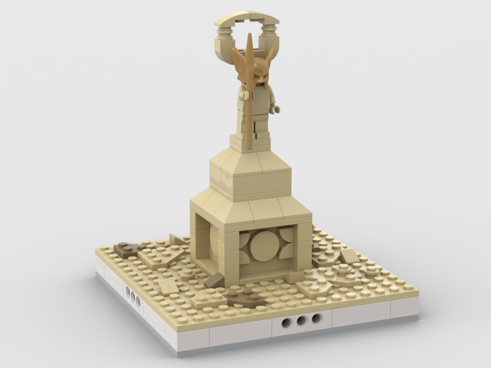 Lego Desert Statue for a Modular Desert village