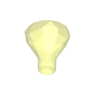Rock 1 x 1 Jewel / Gem 24 Facet / Trans-Neon Green