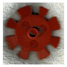Duplo Flower Gear with 8 Teeth, Metal Bolts Design / Red
