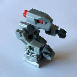 Devastator with Pearl Light Gray Torso and Red Eyes