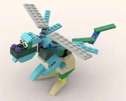10698 Turquoise dragon