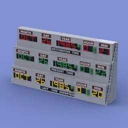 Back to the Future Time Circuits Display