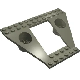 Wing Plate Bi-level 12 x 9 (Exploriens) / Dark Gray