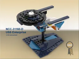 NCC-31160-D USS Enterprise, Unofficial Fan Build and 31160 Alternate Build