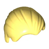 Hair Combed Back / Bright Light Yellow