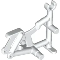Bicycle Frame, Clip for Handle Bars / White