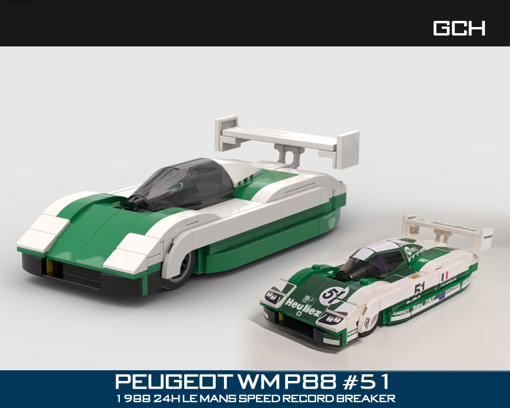 Lego Peugeot WM P88 #51 1988 Le Mans Speed record breaker