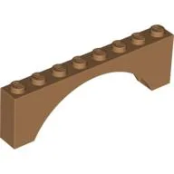 Brick Arch 1 x 8 x 2 / Medium Nougat