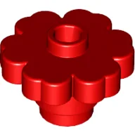 Plant, Flower 2 x 2 - Round [Open Stud] / Red