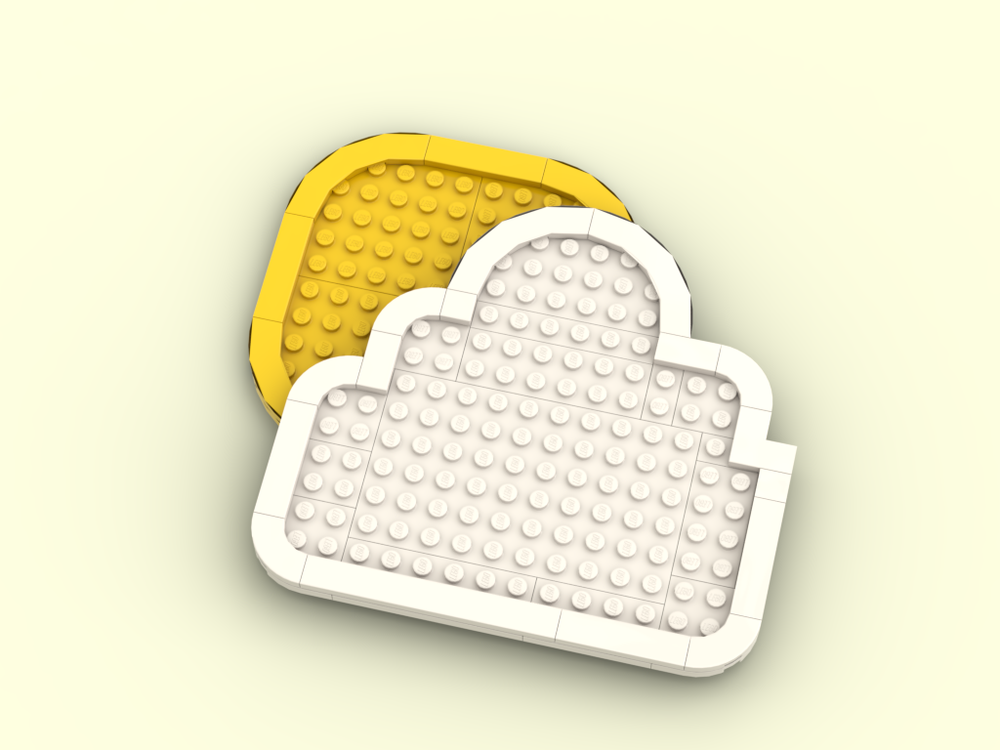 Lego Sun Behind Cloud (Special Spring MOC)