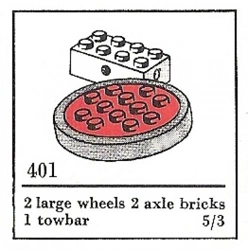 Lego Large Wheels with Axles (The Building Toy)