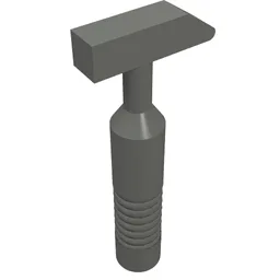 Tool Hammer Cross Pein [6-Rib Handle] / Dark Bluish Gray