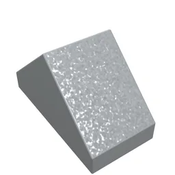 Brick Sloped 45° 2 x 1 Double with Ovoid Bottom Pin / Light Bluish Gray