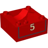 Duplo Train Cab / Tender Base Thomas & Friends James #5 Print / Red
