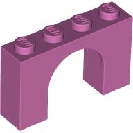 Lego Brick Arch 1 x 4 x 2 / Medium Dark Pink