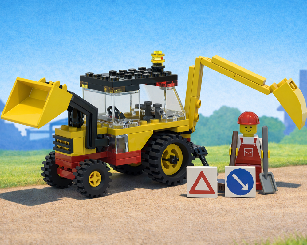 Lego Classic town backhoe loader