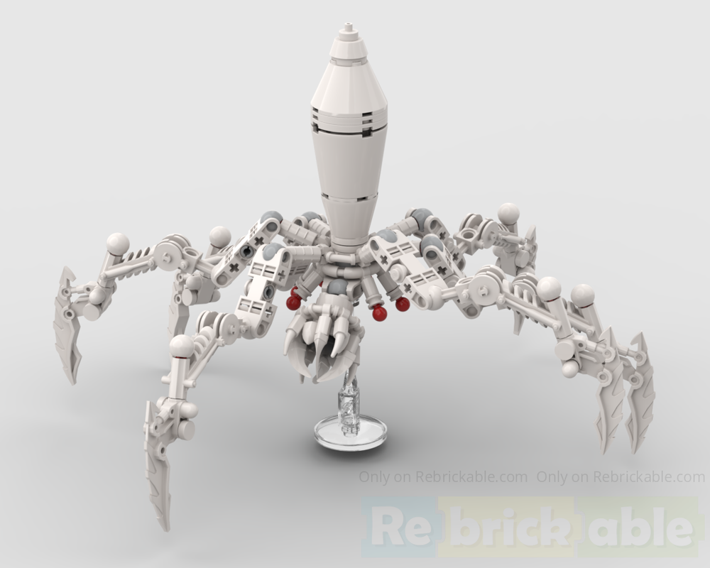 Lego Knobby White Spider