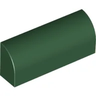 Brick Curved 1 x 4 x 1 1/3 No Studs / Dark Green