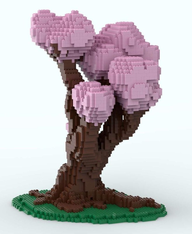 Lego Blossom Tree Sculpture