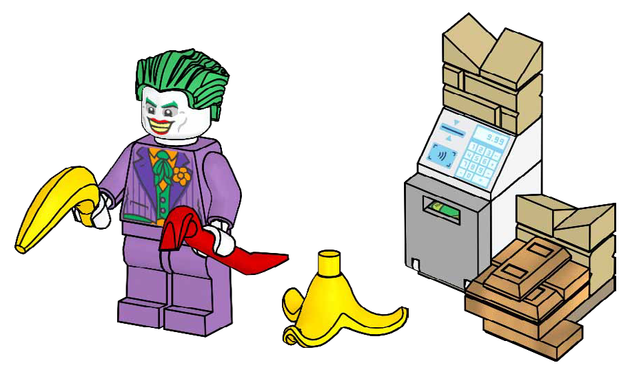 Lego The Joker and Cash Machine