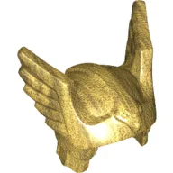 Helmet with Wings and Eagle Head / Pearl Gold
