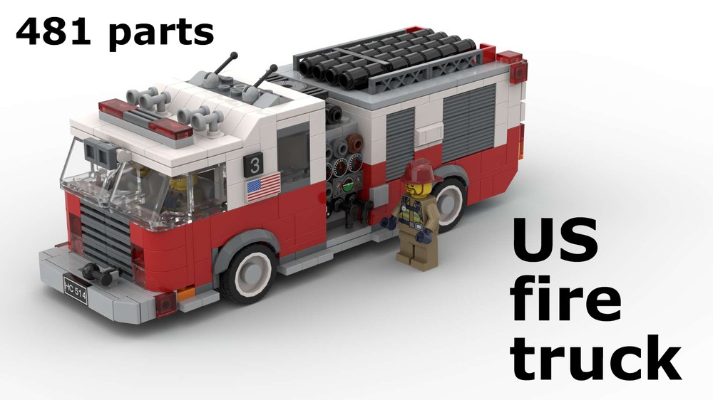 Lego US fire truck