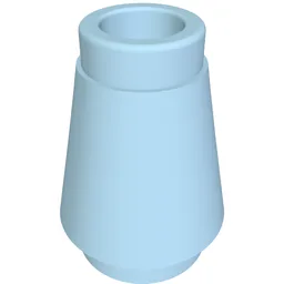 Cone 1 x 1 [Top Groove] / Bright Light Blue