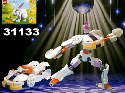 Transformer Jazz (Cybertronian car) using LEGO Creator 31133: White Rabbit
