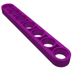 Technic Beam 1 x 7 Thin / Purple
