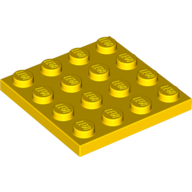 Lego Plate 4 x 4 / Yellow