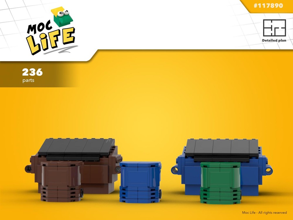 Lego Garbage and container