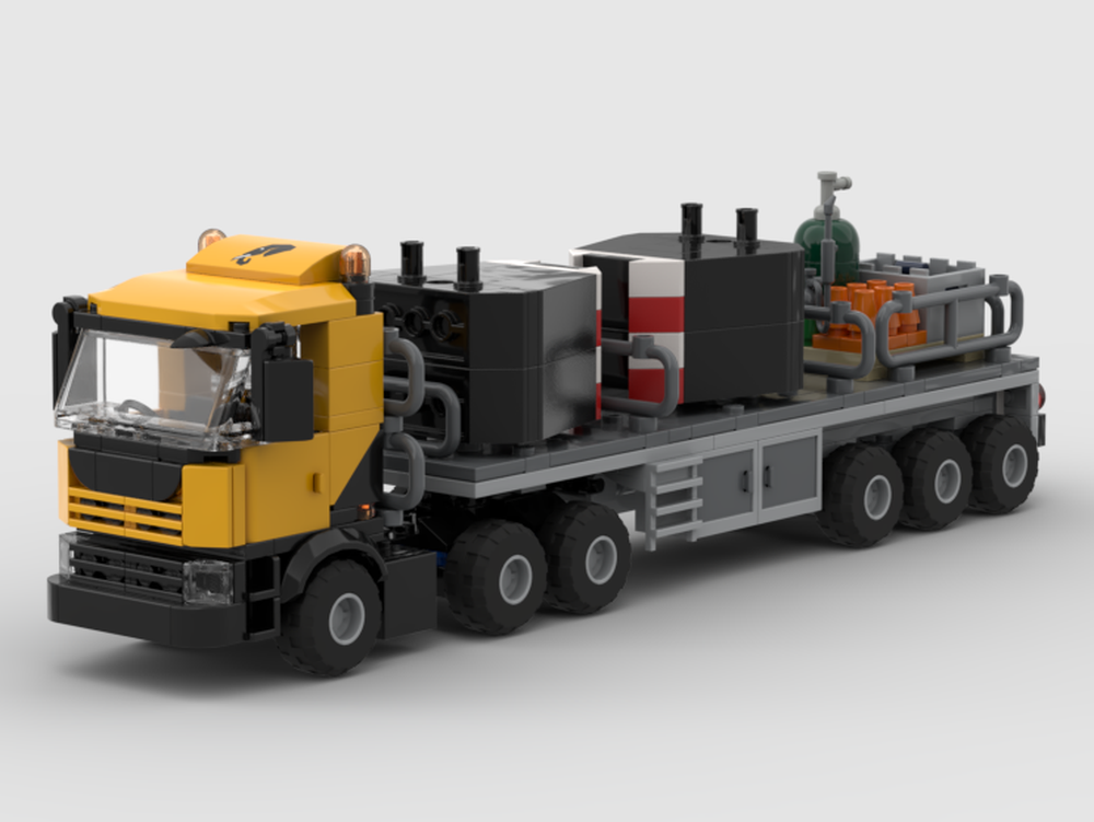 Lego Mobile Crane Support Truck and Trailer