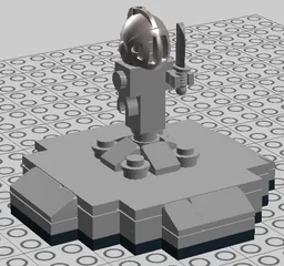 Dual-Lane Roundabout Plate Statue Decoration
