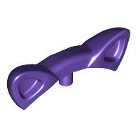Lego Headwear Accessory Cat Ears with Pin, Hollow Ears / Dark Purple